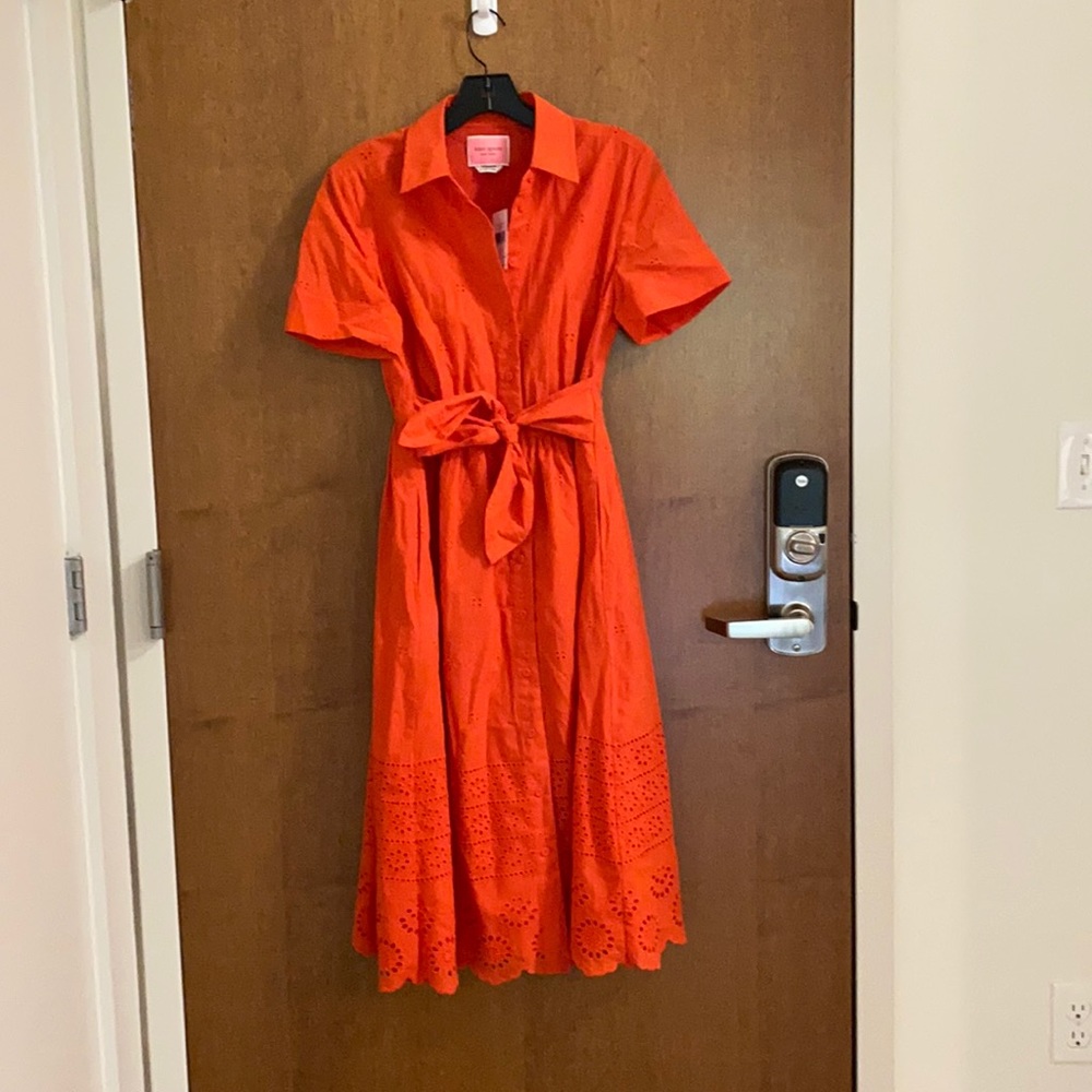 NWT orange shirt dress from Kate spade
